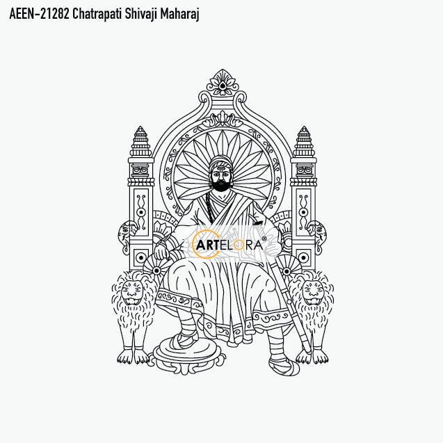 Laser Engraving Design Chatrapati Shivaji Maharaj