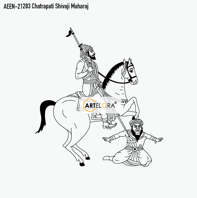 Laser Engraving Design Chatrapati Shivaji Maharaj