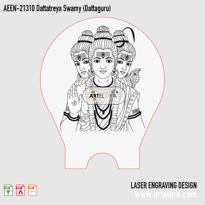 Laser Engraving Dattatreya Swamy (Dattaguru)