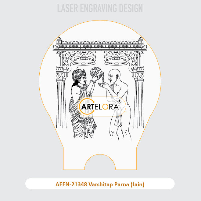 Laser Engraving Varshitap Parna (Jain)