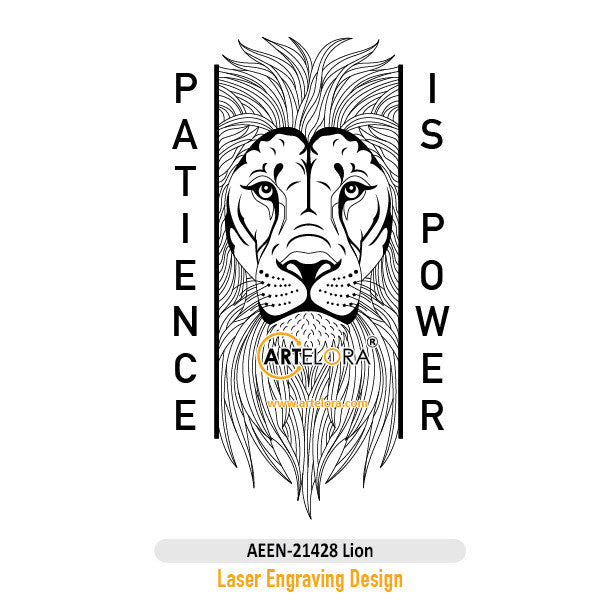 Lion Laser Engraving Design