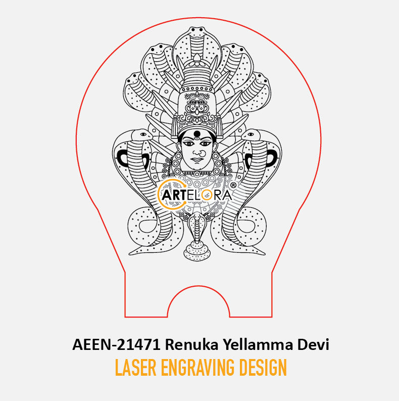 Laser Engraving Design Renuka Yellamma Devi