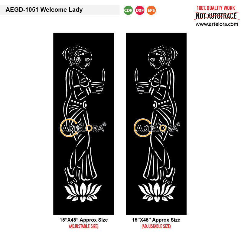 Welcome Lady Grill Design