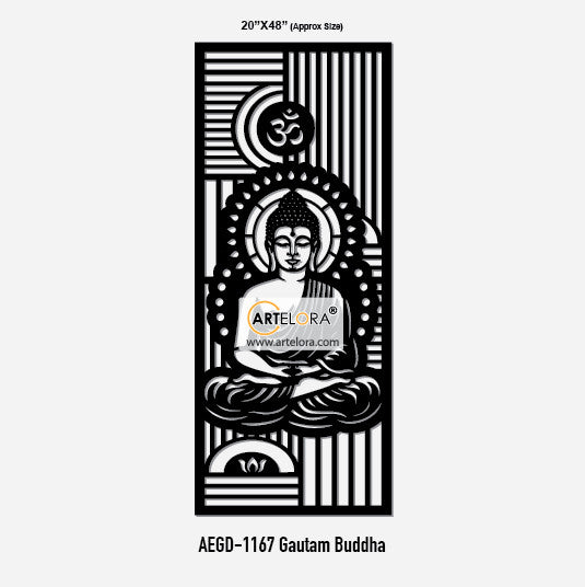 Grill Design Gautam Buddha