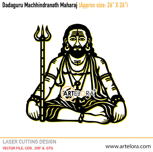 2D Modern Art Dadaguru Machhindranath Maharaj