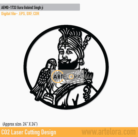 2D Modern Art Guru Gobind Singh ji