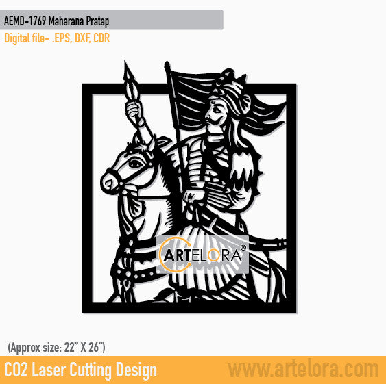 2D Modern Art Maharana Pratap