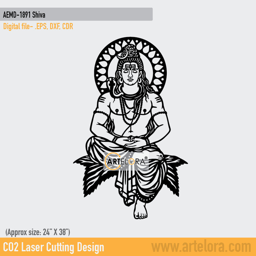 2D Modern Art Shiva