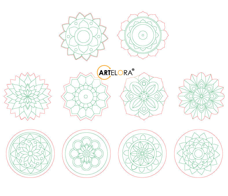 SKU-MB0215 Mandala Art (Pre Marked Base Design)