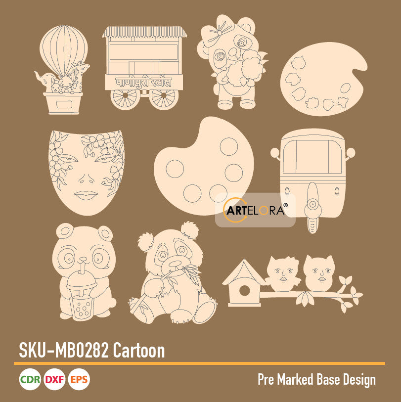 Pre Marked Base Design Cartoon