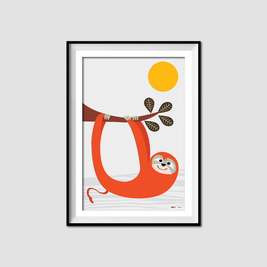 Canvas SKU AE054-12x18 (SP-1) Hanging Panda