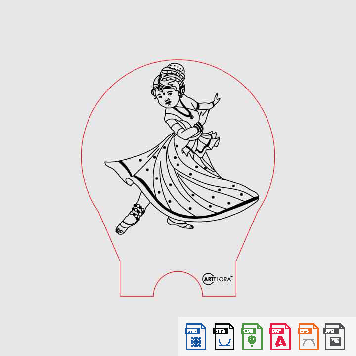 Laser Engraving Classical Dance