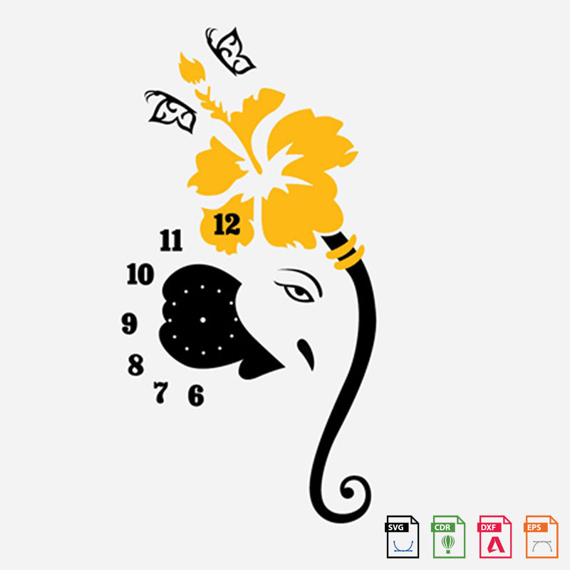 Wall Clock Ganesh