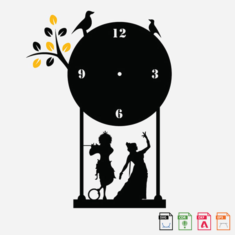 Wall Clock radha krishna