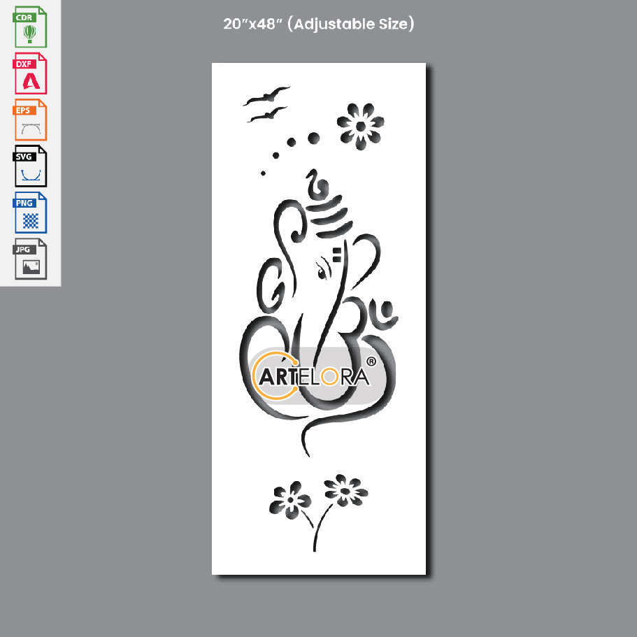 Grill Design Ganesh Laser Cutting