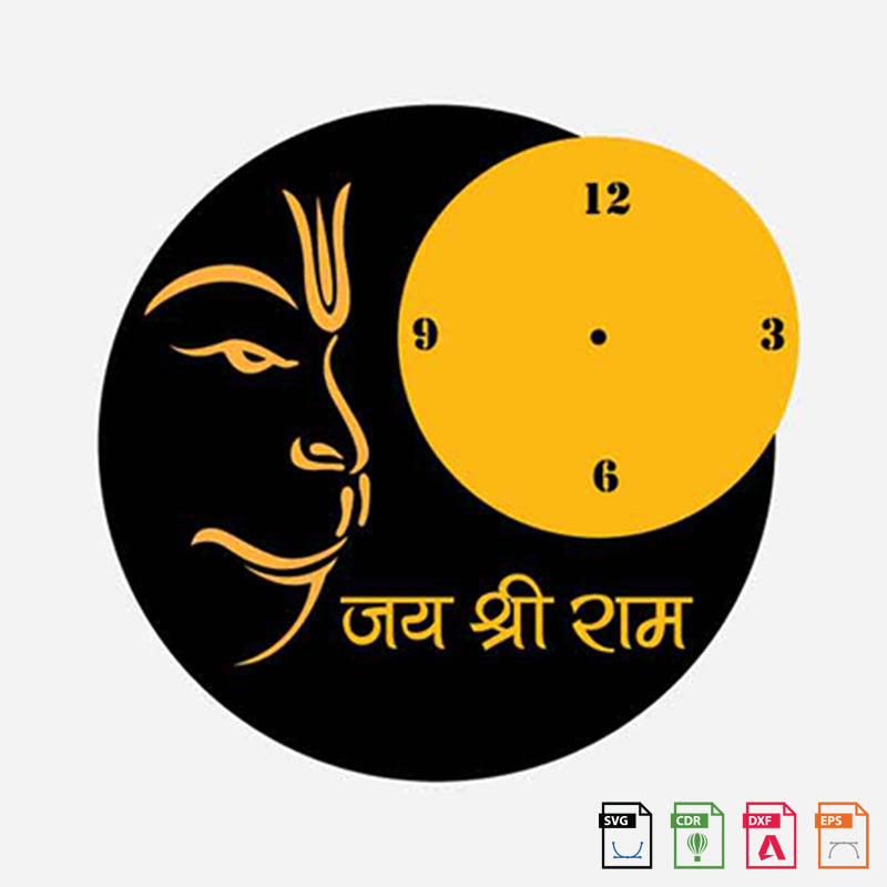 Wall Clock Hanuman