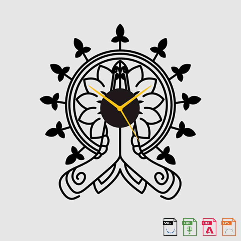 Wall Clock Namaste