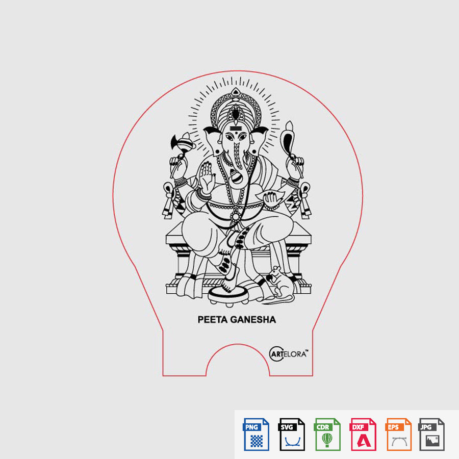 Laser Engraving Peeta Ganesha
