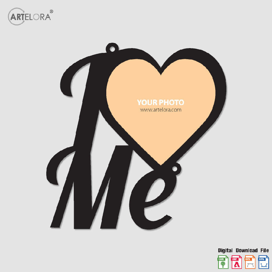 Collage Photo Frame Love me