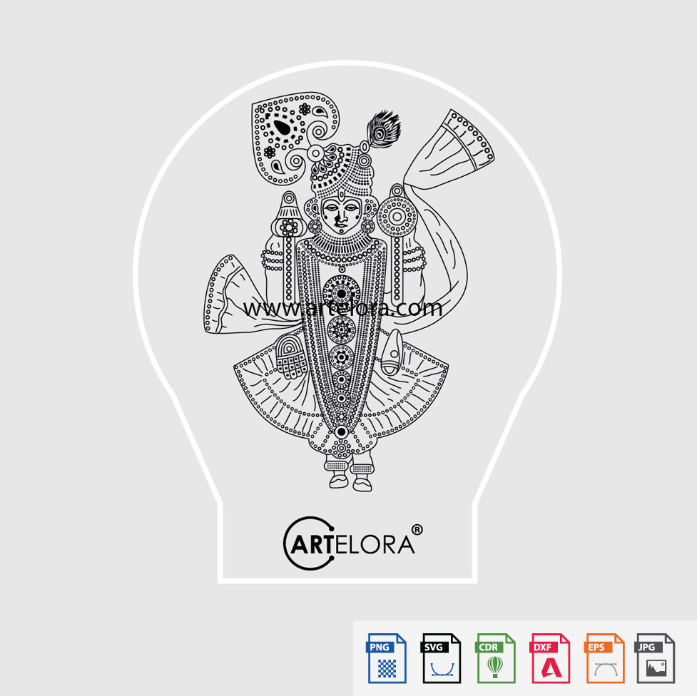 Laser Engraving Jay dwarkadhish (shree Krishna) Gujarat