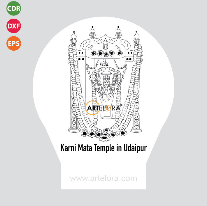 Laser Engraving Karni Mata Temple in Udaipur