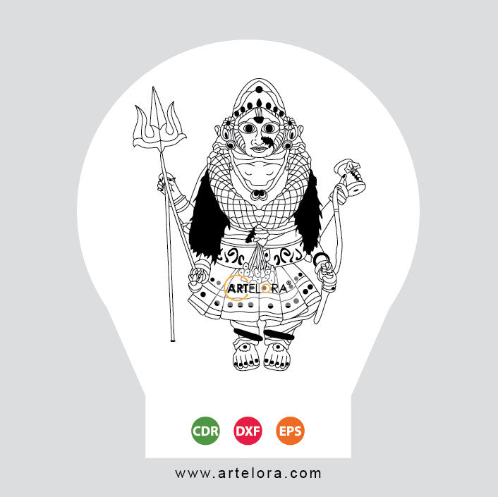 Laser Engraving Shri Mahalaxmi Jagdamba