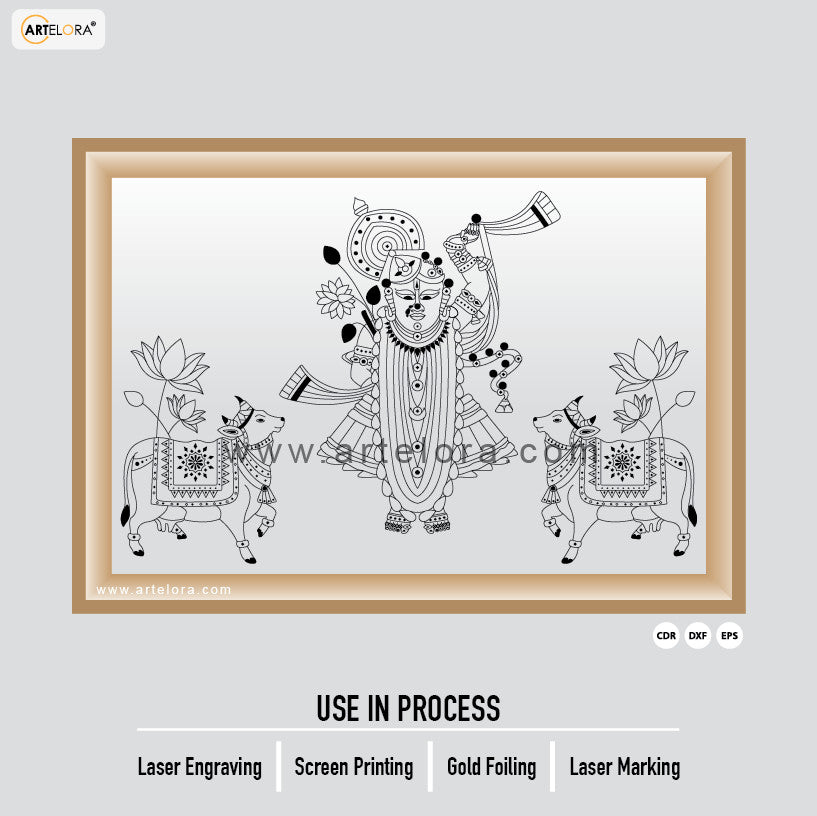 Laser Engraving Shrinathji Maharaj