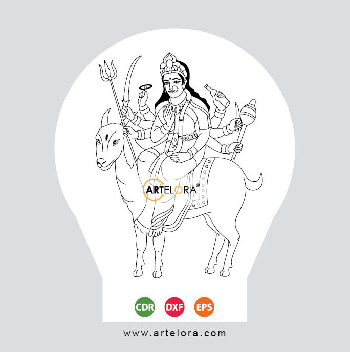 Laser Engraving Shri Meldi Mata