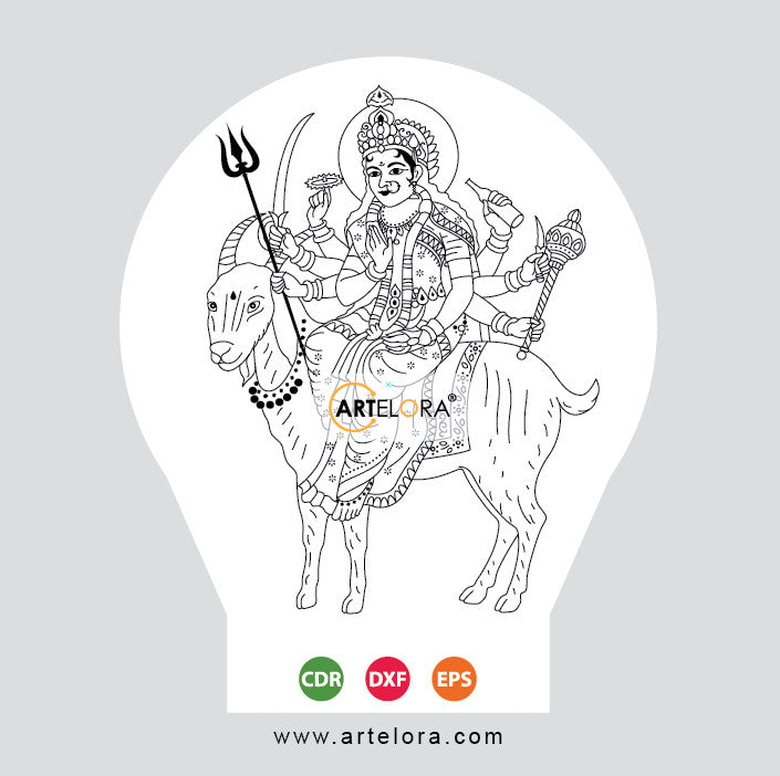 Laser Engraving Shri Meldi Mata