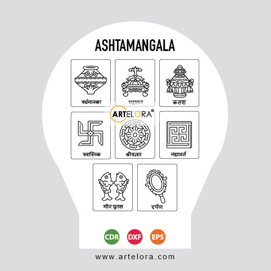 Laser Engraving Ashtamangala