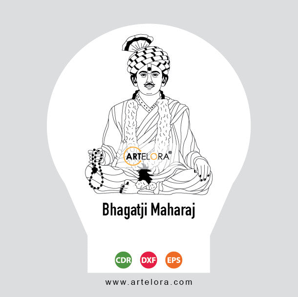 Laser Engraving Bhagatji Maharaj