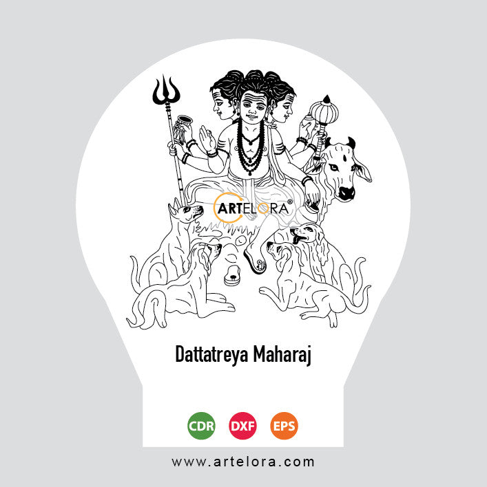 Laser Engraving Dattatreya Maharaj