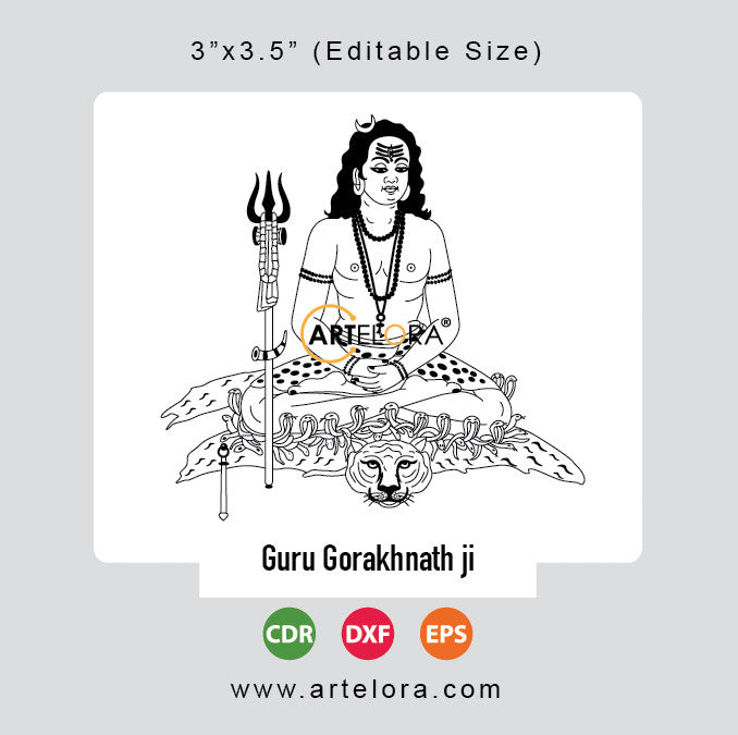 Laser Engraving Guru Gorakhnath ji