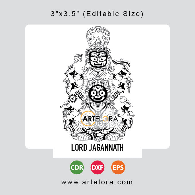 Laser Engraving Lord Jagannath