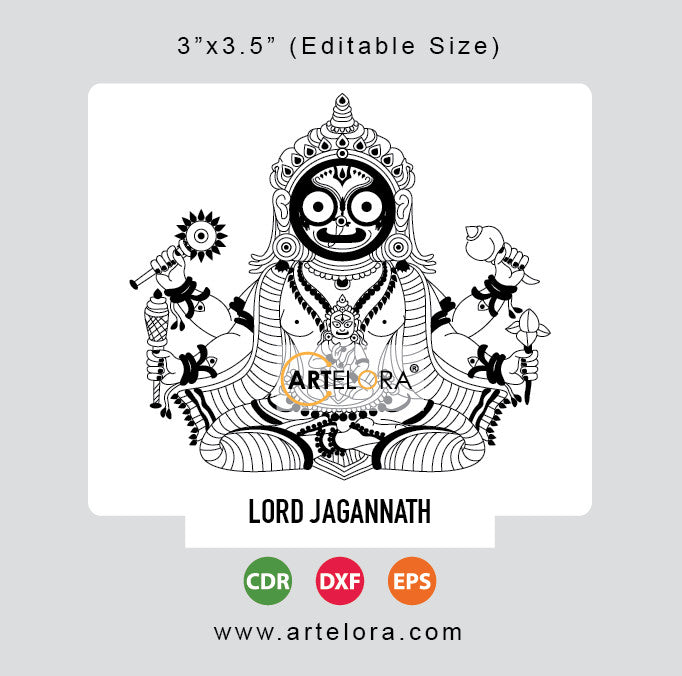 Laser Engraving Lord Jagannath