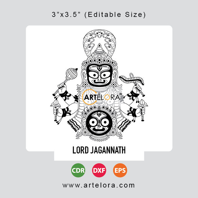 Laser Engraving Lord Jagannath