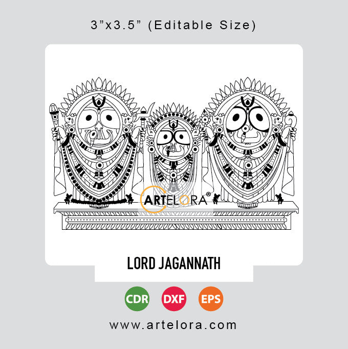 Laser Engraving Lord Jagannath