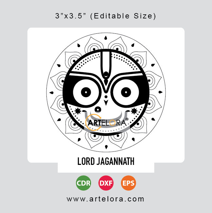 Laser Engraving Lord Jagannath