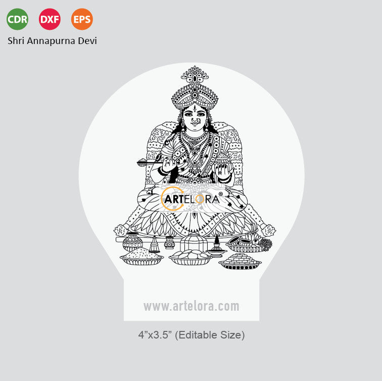 Laser Engraving Shri Annapurna Devi