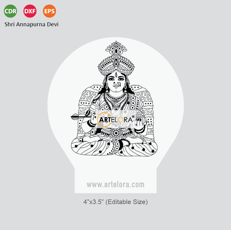 Laser Engraving Shri Annapurna Devi