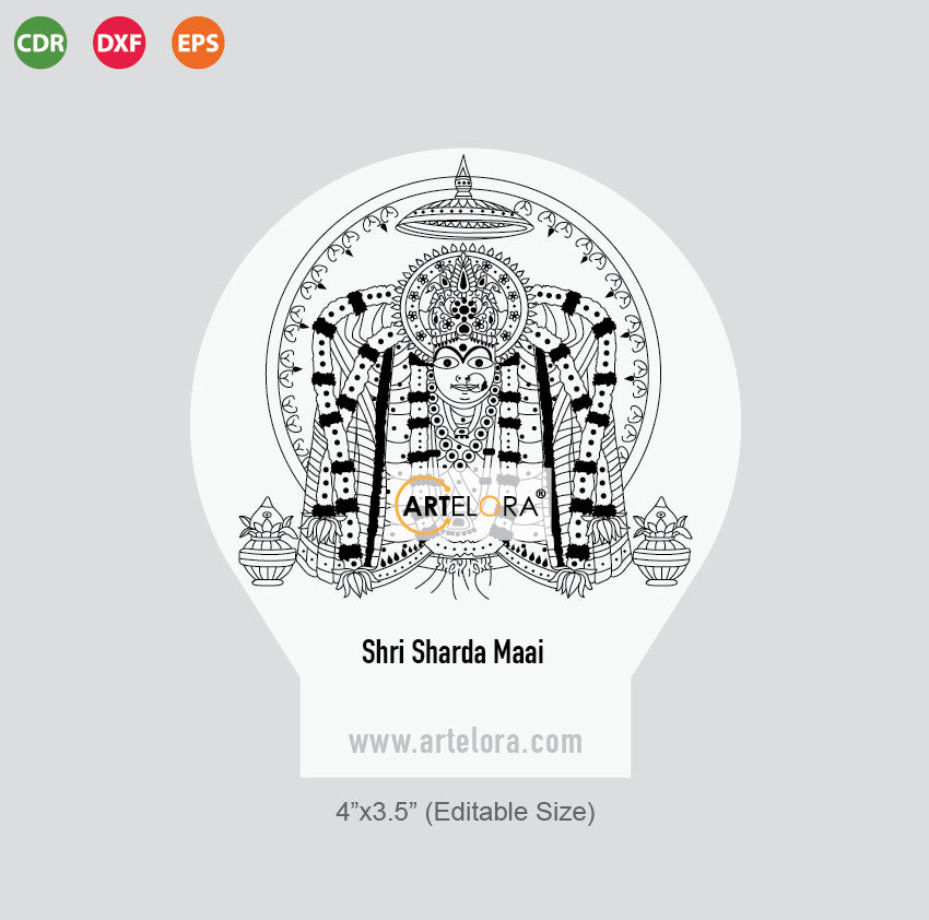Laser Engraving Shri Sharda Maai