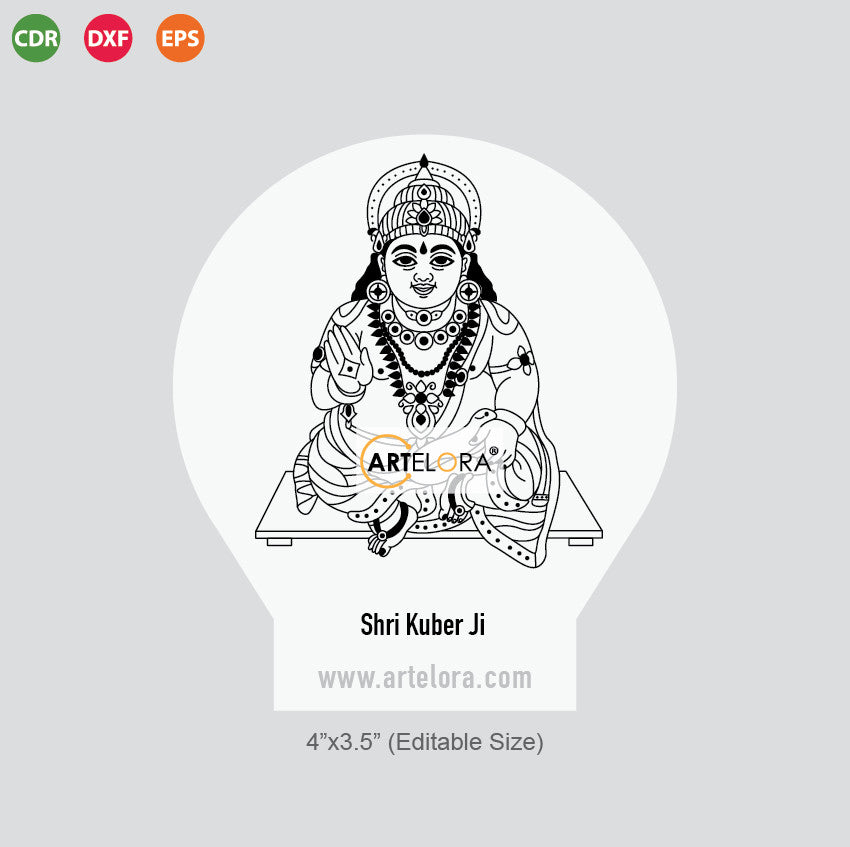 Laser Engraving Shri Kuber Ji