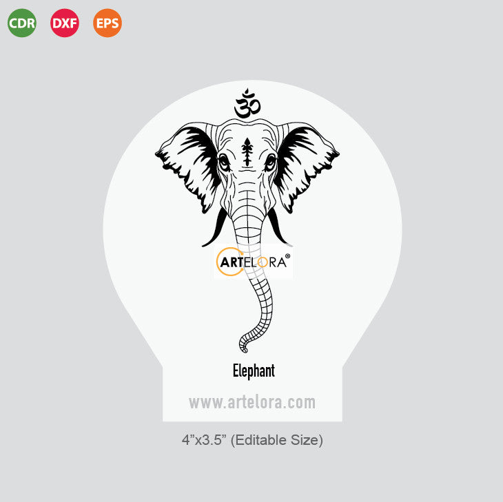 Laser Engraving Elephant