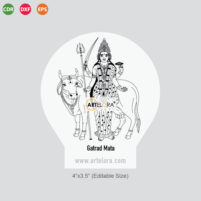 Laser Engraving Shri Gatrad Mata