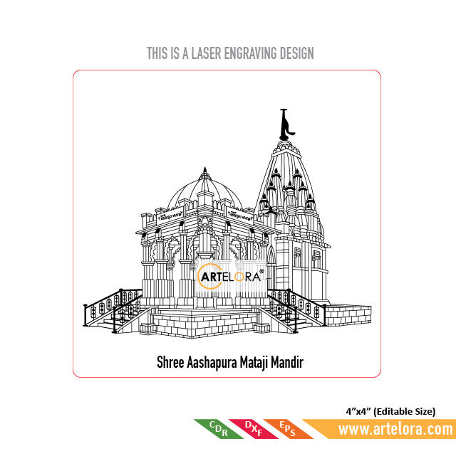 Laser Engraving Shree Aashapura Mataji Mandir