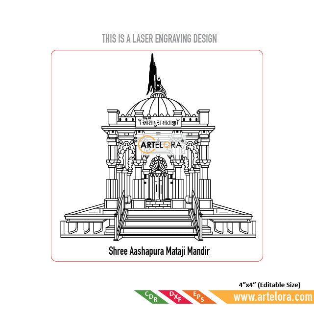 Laser Engraving Shree Aashapura Mataji Mandir