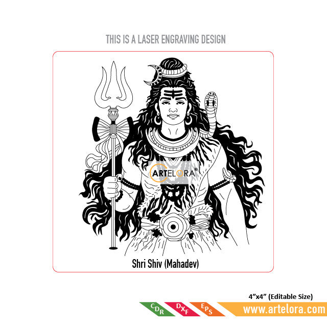 Laser Engraving Shri Shiv (Mahadev)