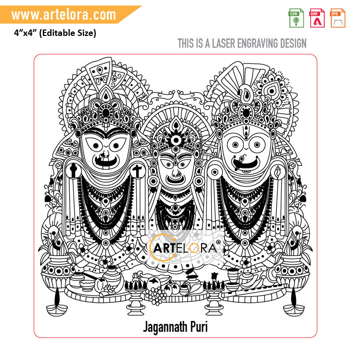 Laser Engraving Jagannath Puri