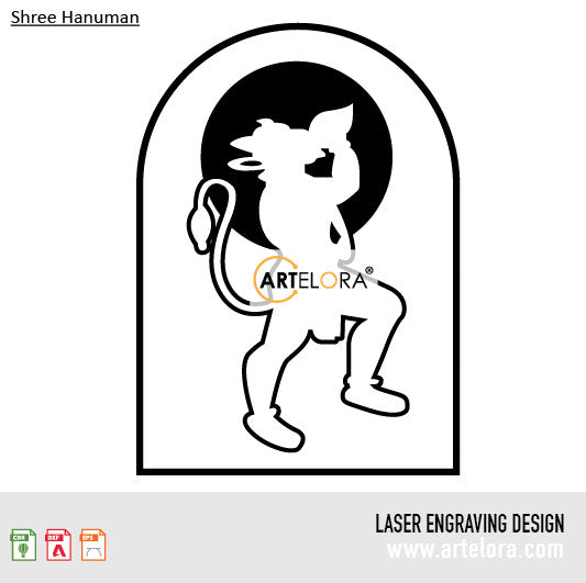 Laser Engraving Shree Hanuman