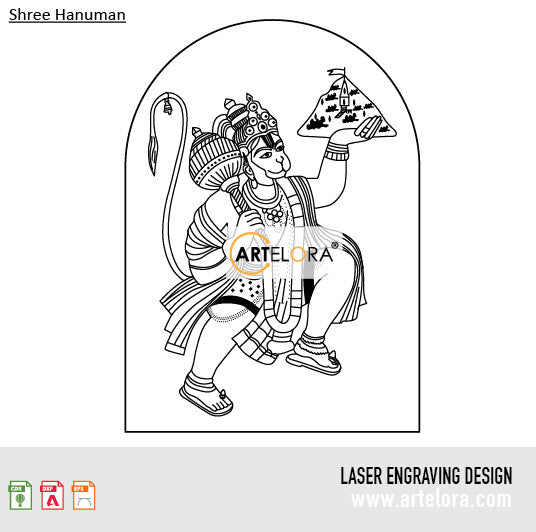 Laser Engraving Shree Hanuman